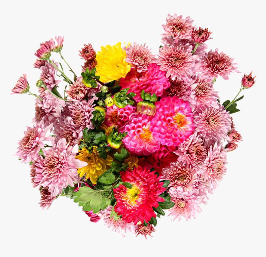 Transparent Background Real Lily Dahlia Zinnia Bouquet, HD Png Download