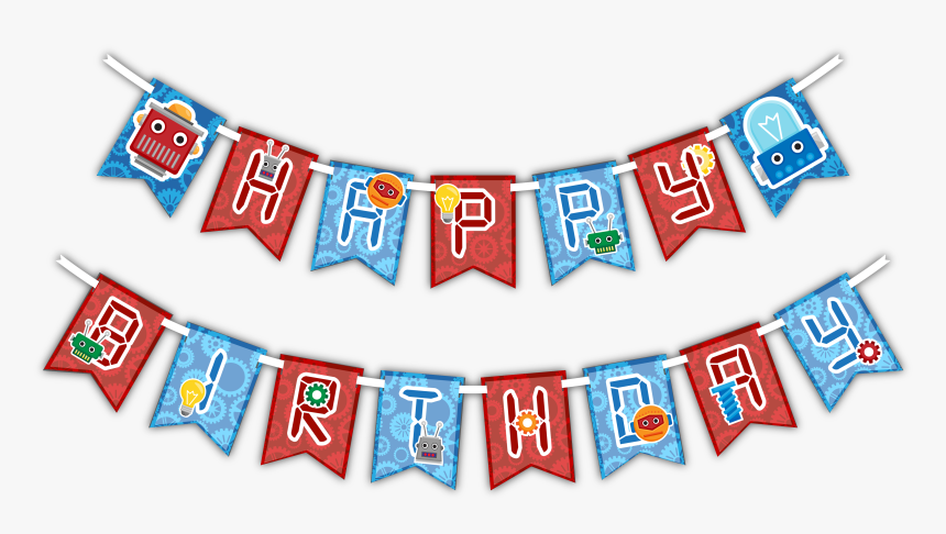 Robot Happy Birthday - Happy Birthday Ninja Warrior, HD Png Download