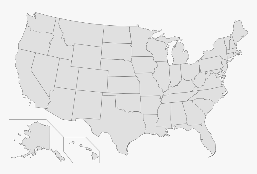 Us Map Clipart Transpatent Grey Map Usa Png Hi Cdoovisioncom - Blank Us Congressional District Map, Transparent Png