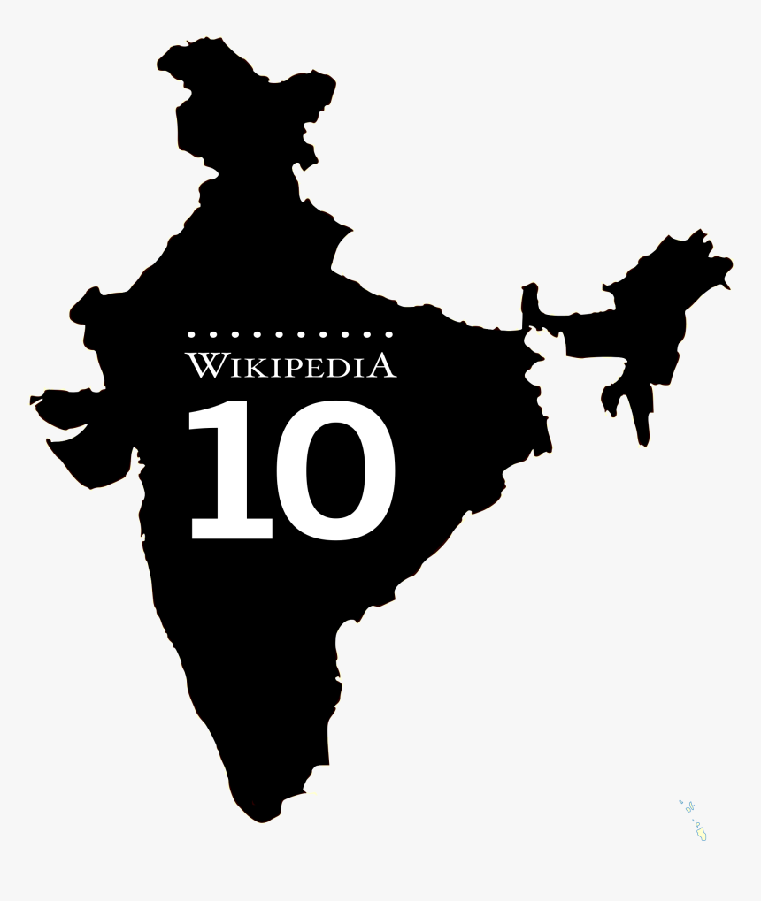 Image Freeuse Library India Map Clipart - India Map Silhouette Png, Transparent Png