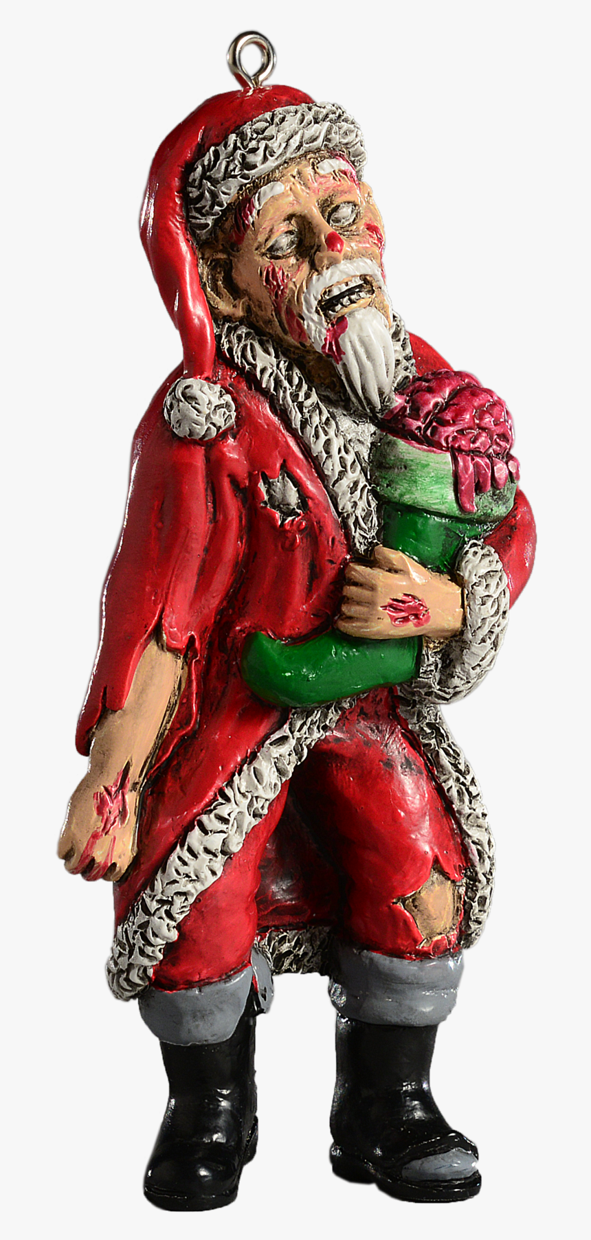 Zombie Santa Ornament, HD Png Download