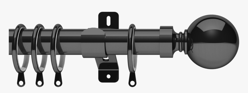 Belgravia 28mm Curtain Pole Graphite - Curtain Rod, HD Png Download