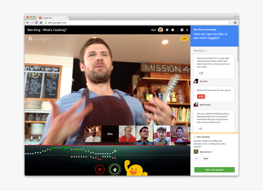 Applause-hangouts - Google Hangouts On Air, HD Png Download