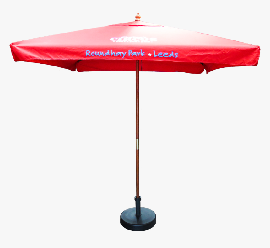 2m Square Wooden Parasol Main Image For Carousel - Square Beach Parasol, HD Png Download