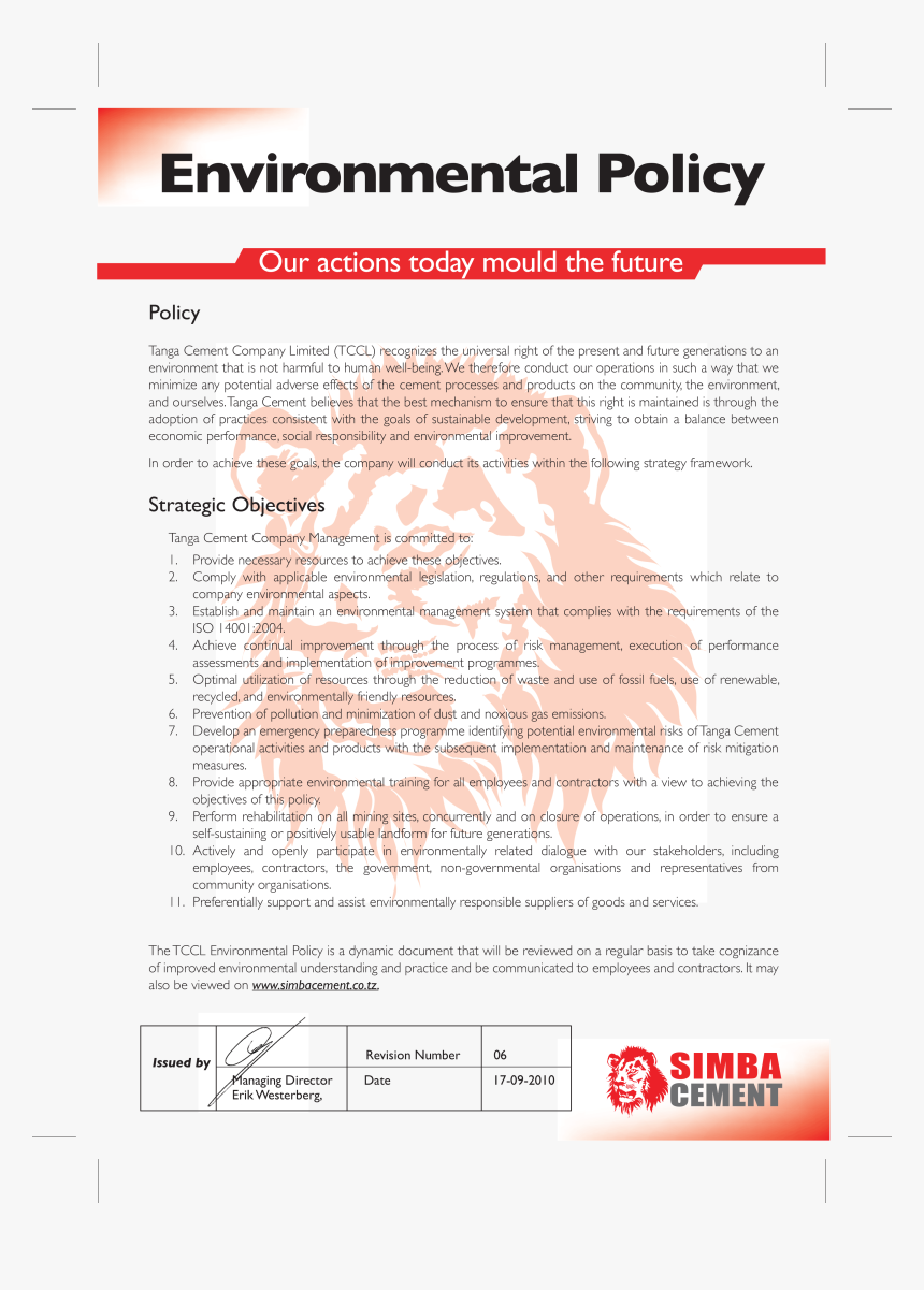 Welcome To Tanga Cement Plc - Tanga Cement, HD Png Download