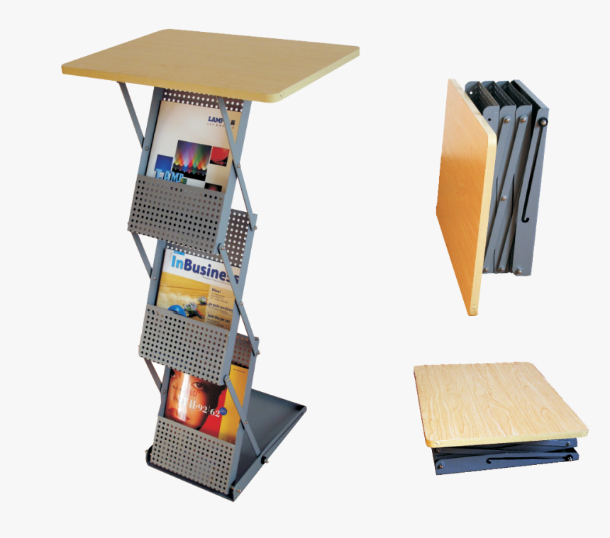 Zig Zag With Wooden Counter Top - Standing Desk, HD Png Download