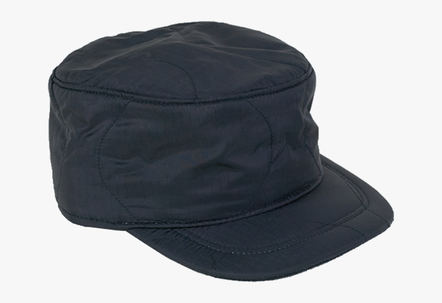 Quilted Military Hat In Black Nylon - Baseball Cap, HD Png Download