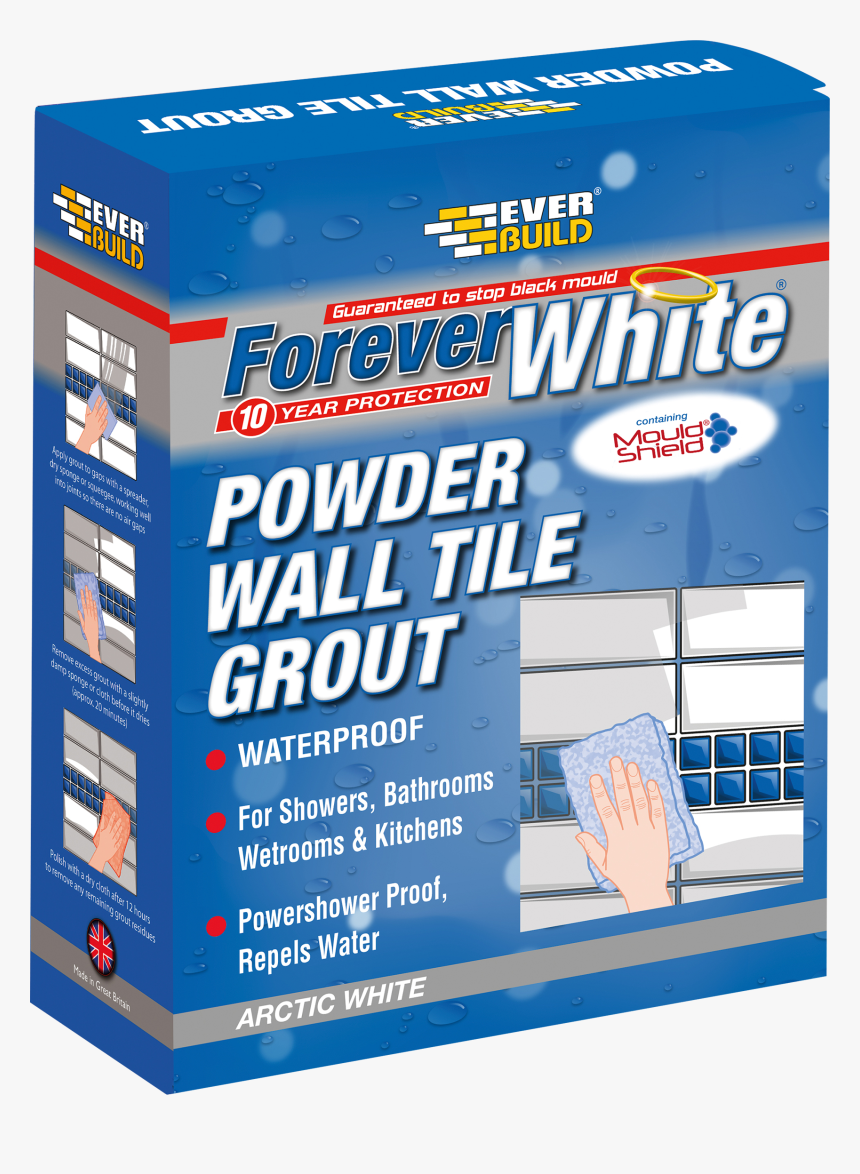 Forever White Powder Wall Tile Grout Is A Cement Based - Parallel, HD Png Download