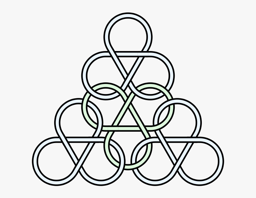 Four Trefoils 24crossings Ornamental - Estrella De David Blanco, HD Png Download