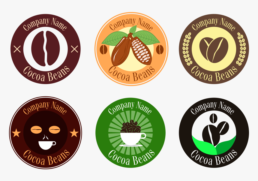 Clip Art Coffee Bean Sign - Cocoa Bean Vector, HD Png Download