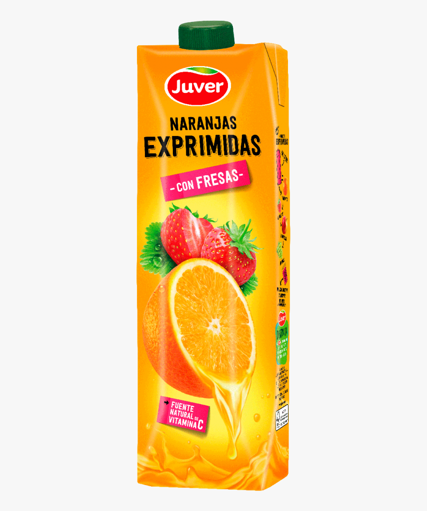 Zumo Naranja Exprimida Juver, HD Png Download