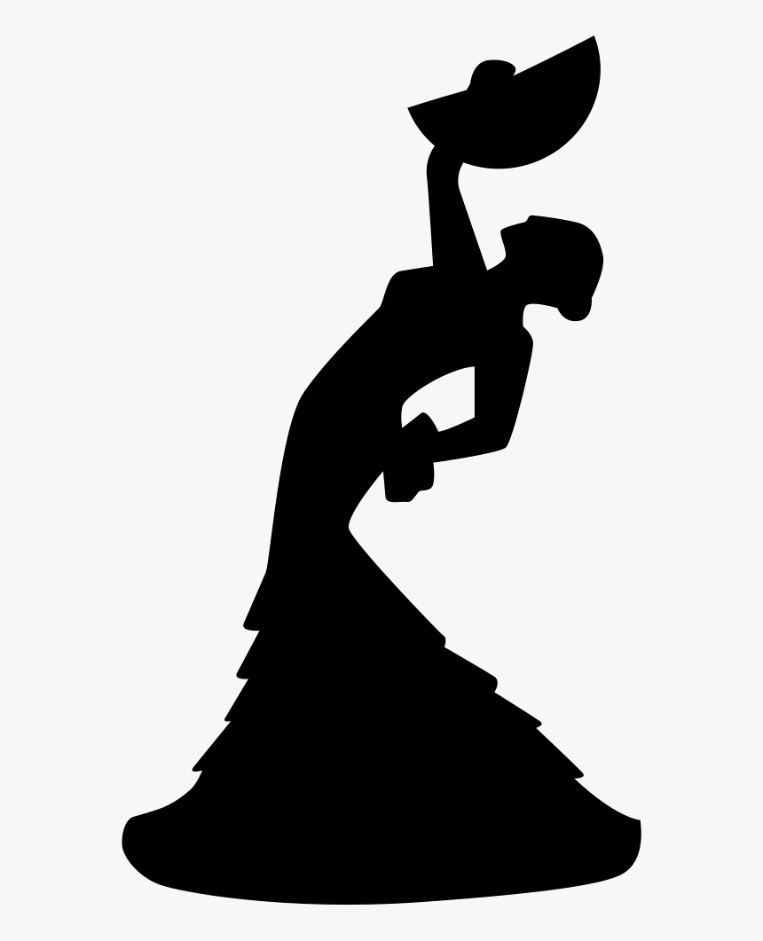 Female Flamenco Dancer Shape - Bailaora Flamenco Png, Transparent Png