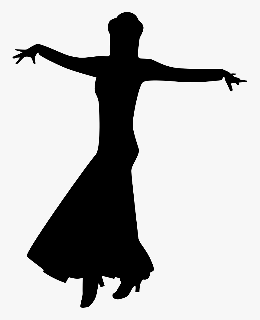 Female Flamenco Dancer Shape Comments - Shape Dance Png, Transparent Png