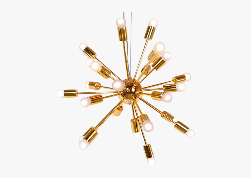 [anastasia] Gold Sputnik Chandelier - Png Rose Gold Chandelier, Transparent Png