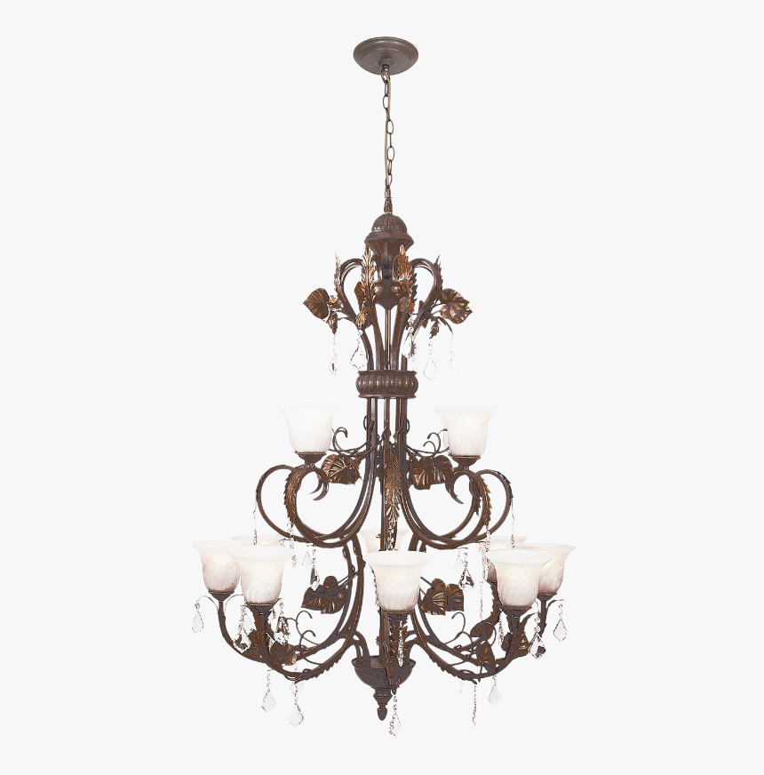 Transparent Gold Chandelier Png - Chandelier, Png Download