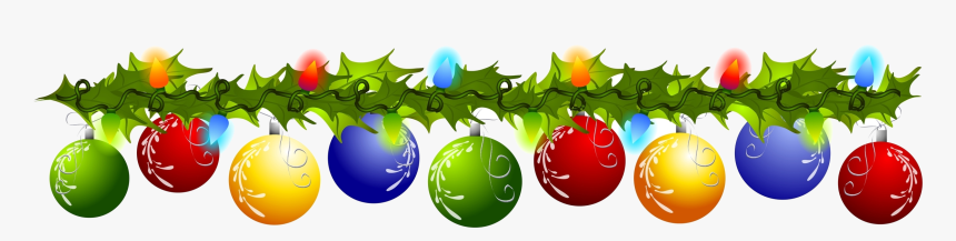 Christmas Ornament Ornaments Clipart Divider Free On - Christmas Ornament Swag Clipart, HD Png Download
