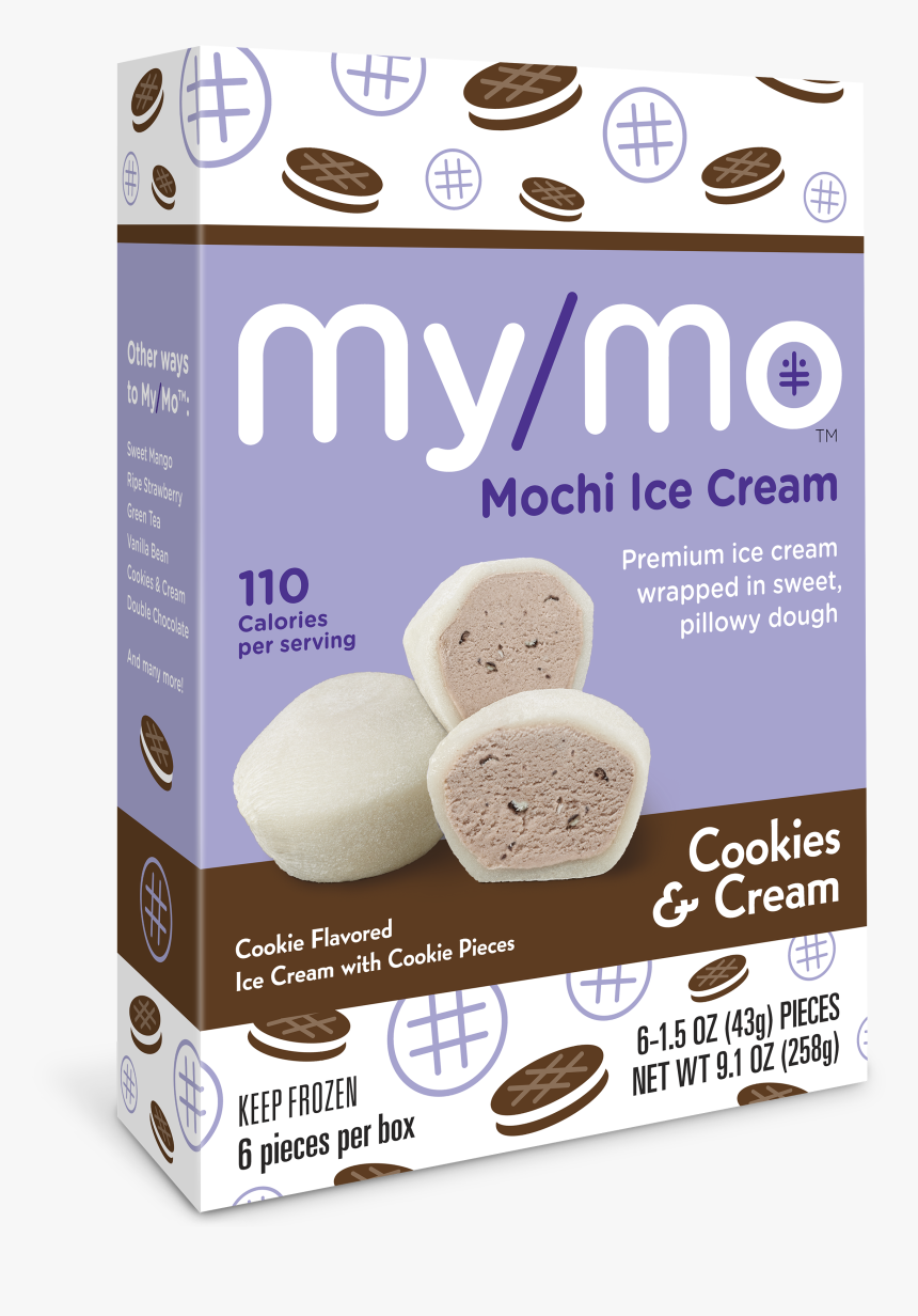 Mochi Ice Cream Cookies And Cream, HD Png Download
