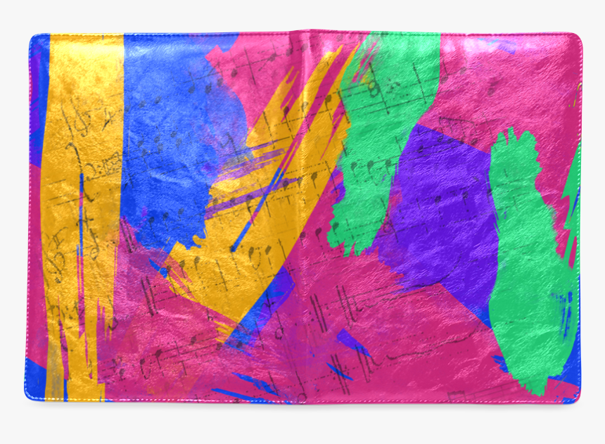 Groovy Paint Brush Strokes With Music Notes Custom, HD Png Download