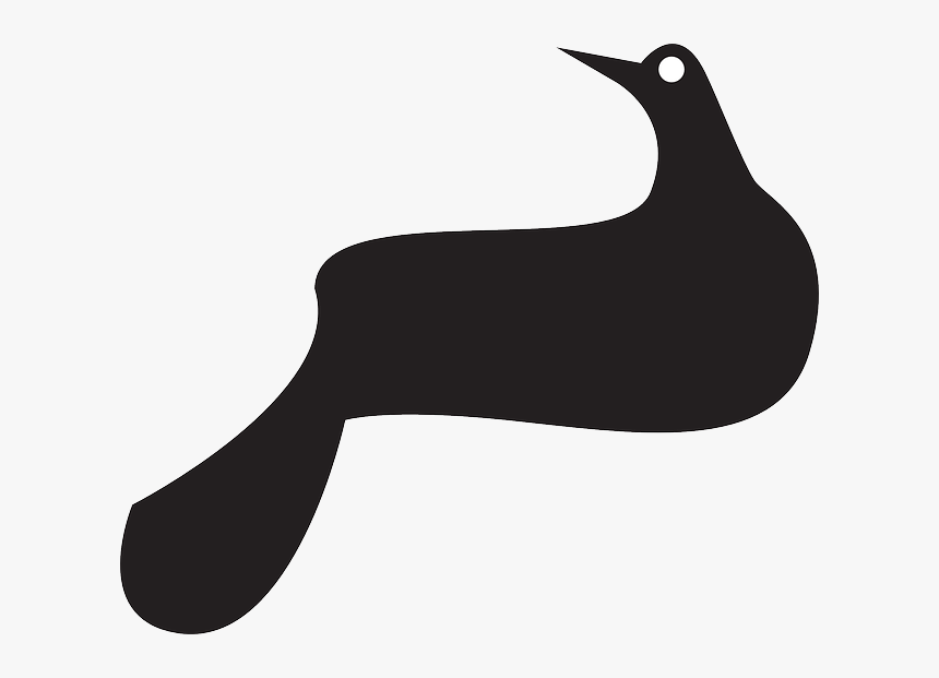 Perched Silhouette, Bird, Dove, Wings, Animal, Tail, - Templates Of A Perched Dove, HD Png Download