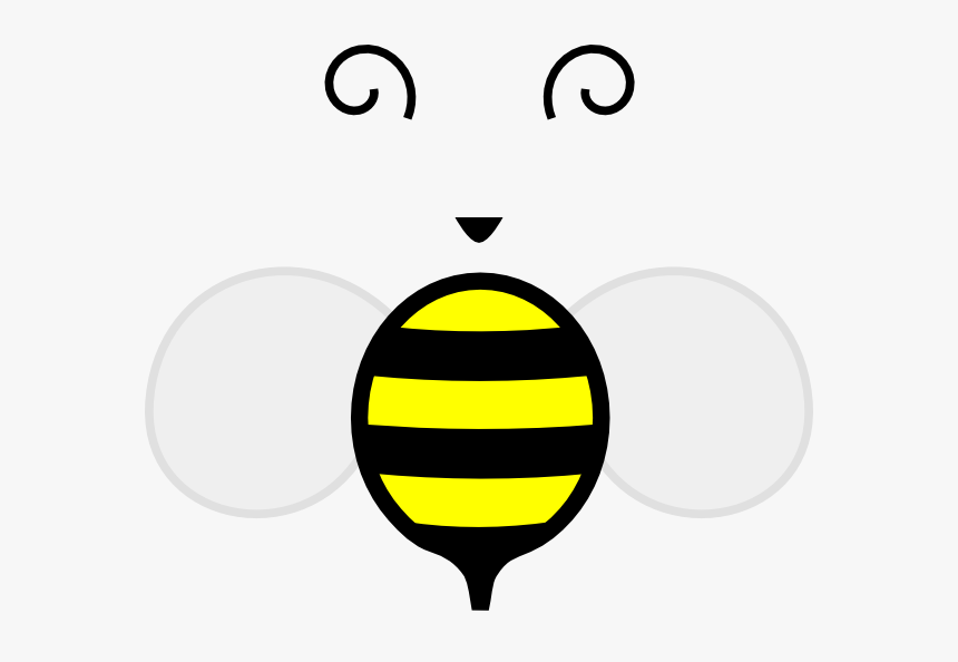 Bee Silhouette Clip Art - Honey Bee Cartoon, HD Png Download