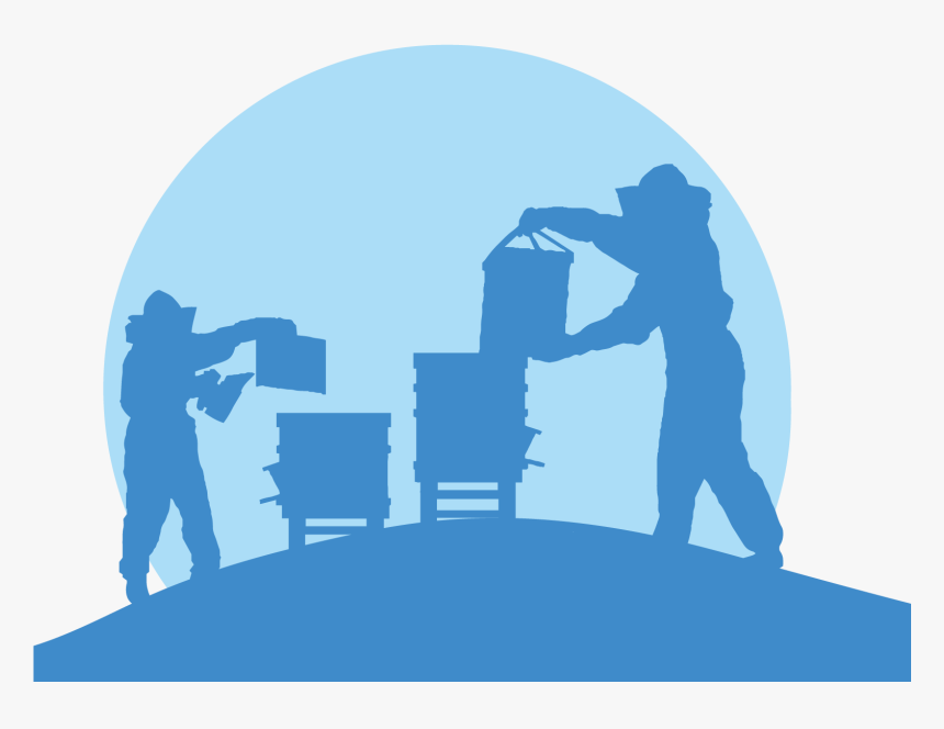 Transparent Bee Silhouette Png - Beekeeper Silhouette, Png Download