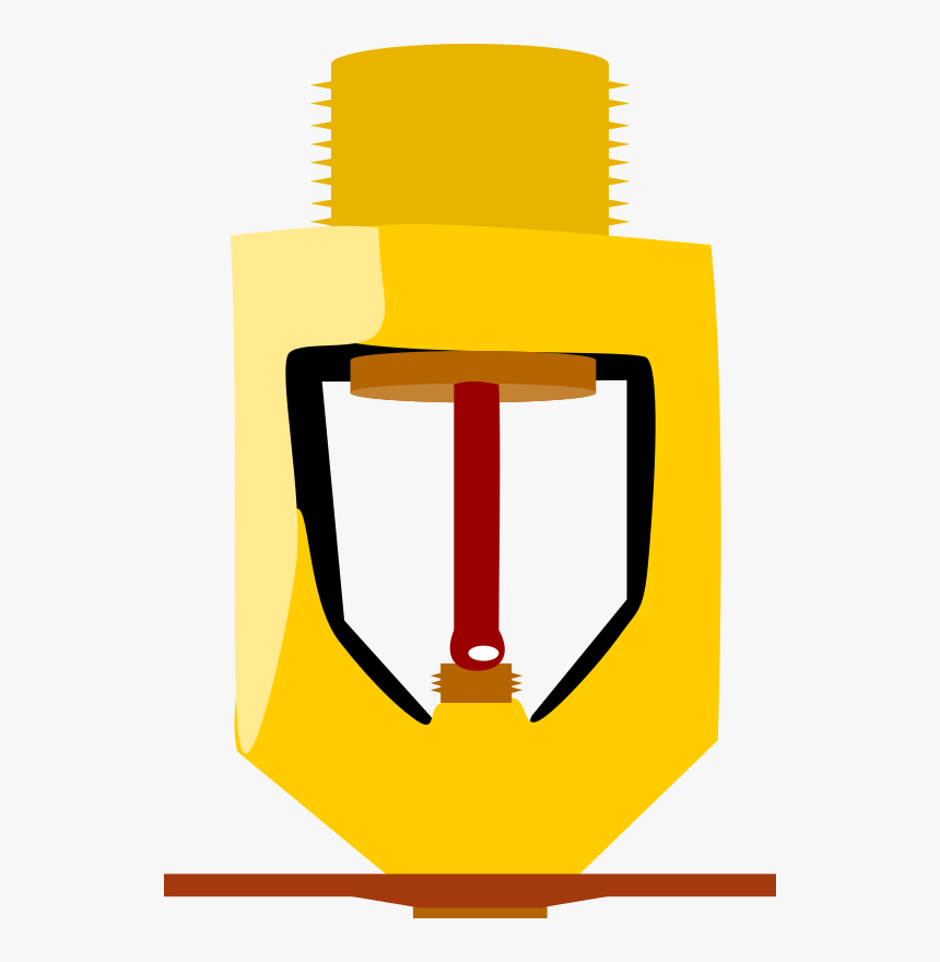 Fire Suppression Sprinkler With Pipe Threads - Fire Sprinkler Clip Art, HD Png Download