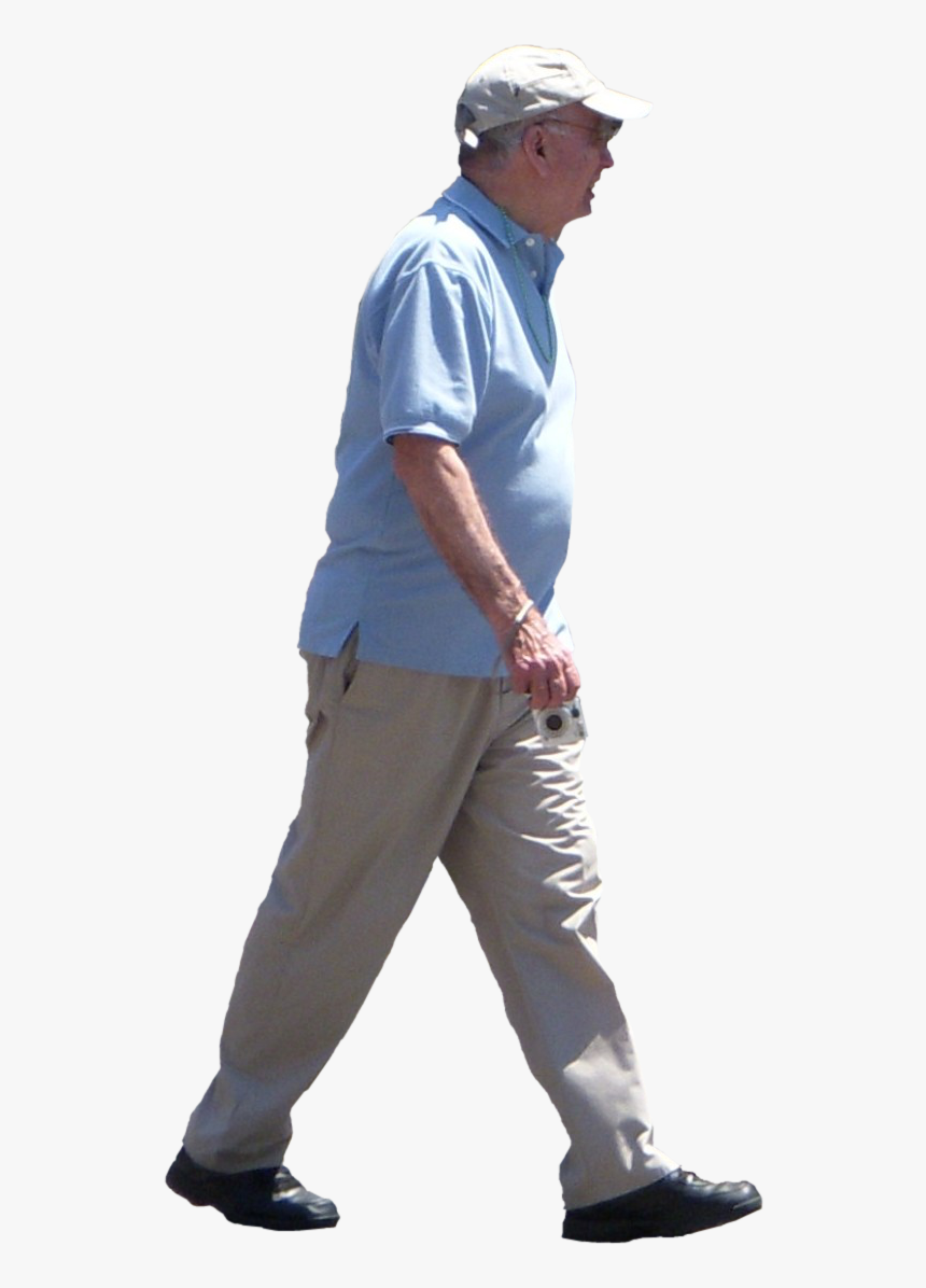 Guy Walking Png - Old Man Walking Png, Transparent Png