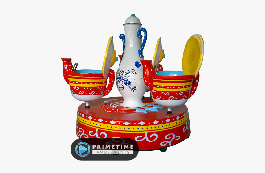 Fantasy Coffee Cups Carousel Ride By Barron Games - Kiddie Ride, HD Png Download