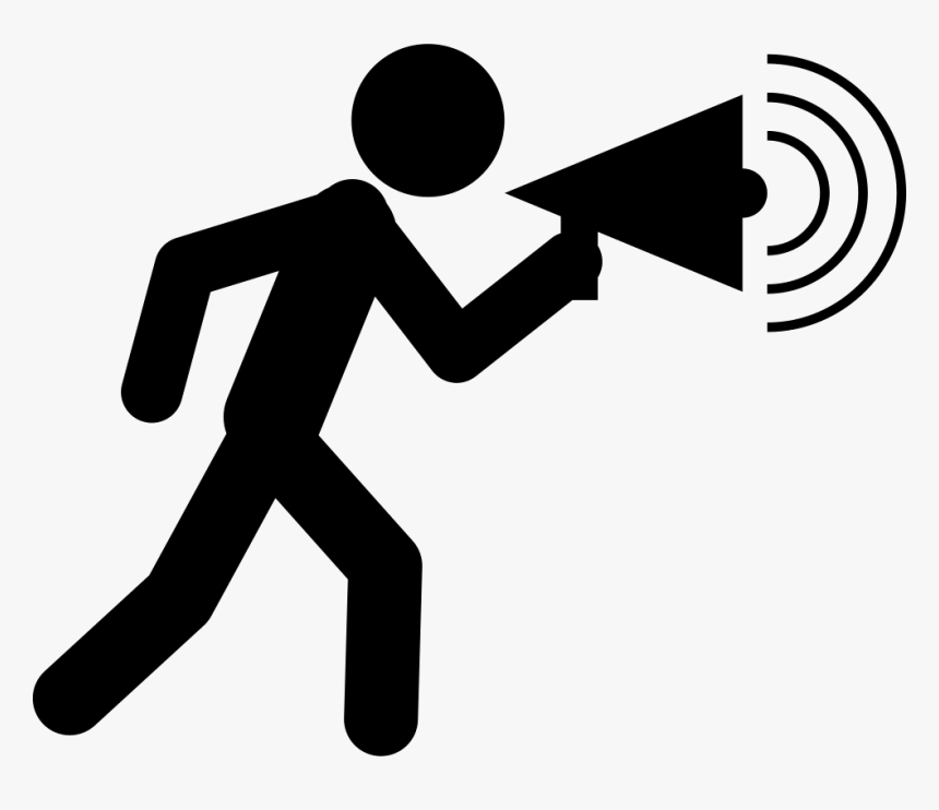 Transparent Man Walking Clipart - People Speaker Icon Png, Png Download