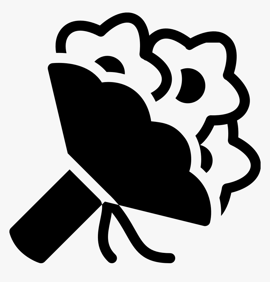 Flower Bouquet Computer Icons Wedding - Wedding Flower Icon Png, Transparent Png