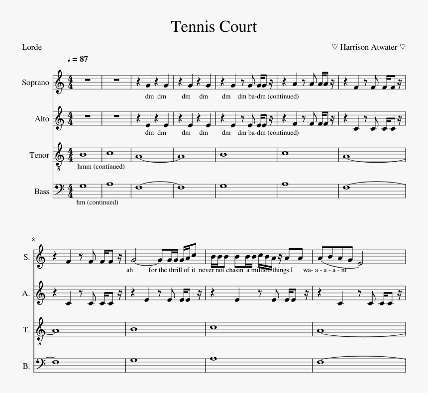 Scarborough Fair Satb Pdf, HD Png Download