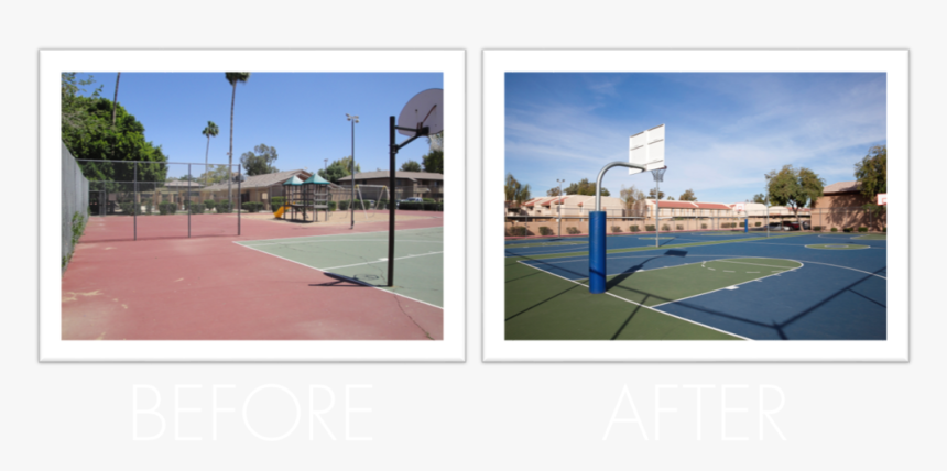 Autumn Ridge Before After - Tennis Court, HD Png Download