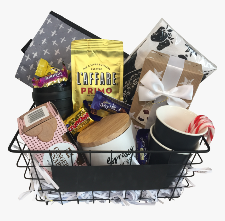 $60 Coffee Theme Gift Basket - Tattly, HD Png Download