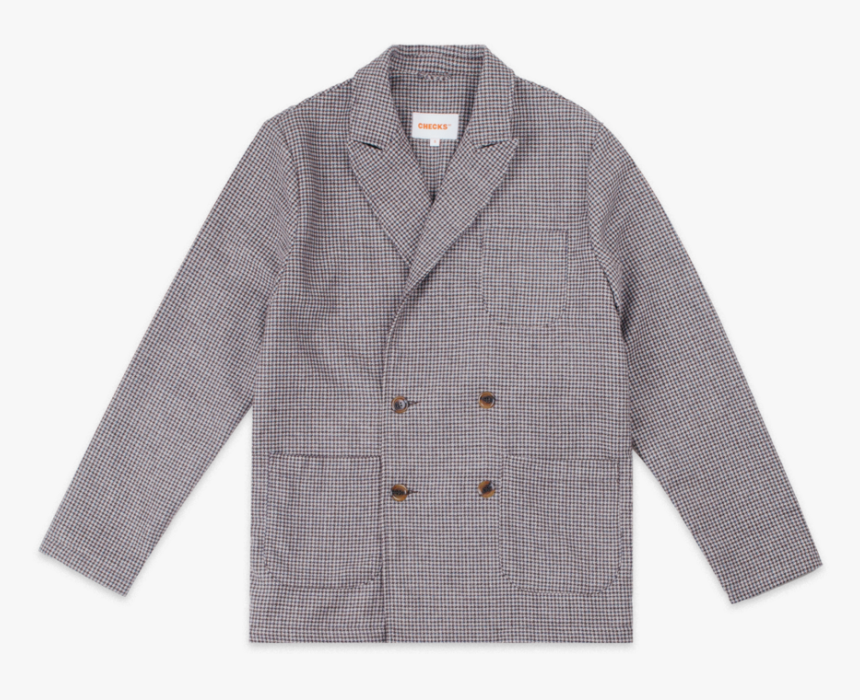 Box Jacket Houndstooth - Button, HD Png Download