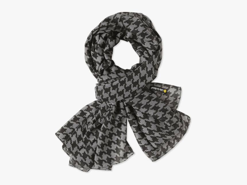 Houndstooth Lightweight Scarf - Scarf, HD Png Download