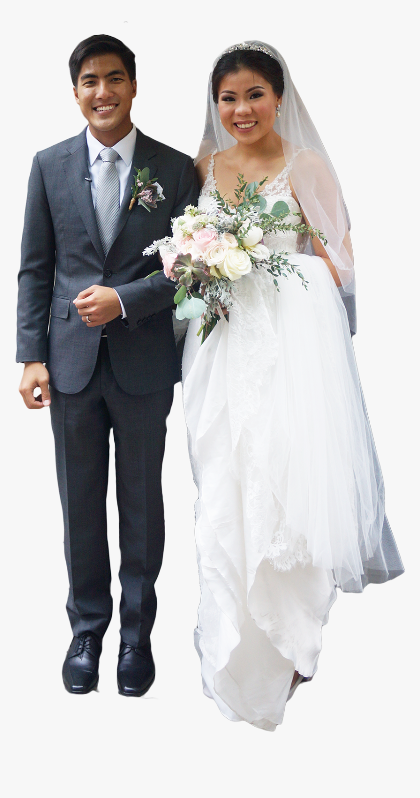 Novios Asiaticos Casados - Wedding People Png, Transparent Png