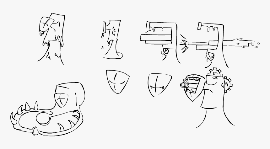 Ink Blots Png - Sketch, Transparent Png