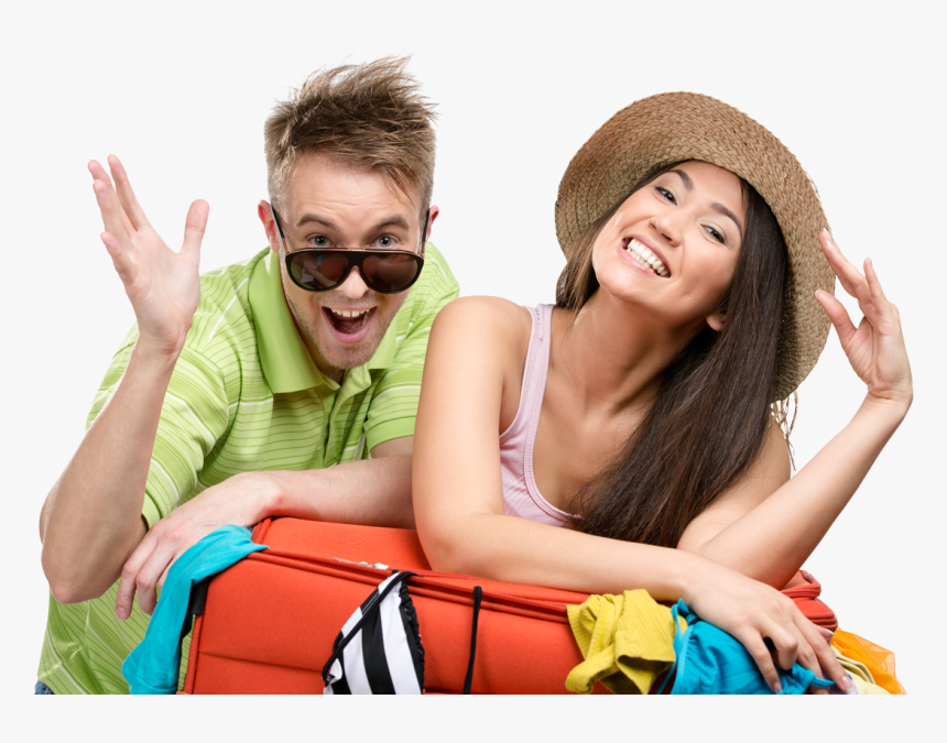 Pareja Turistas Png, Transparent Png