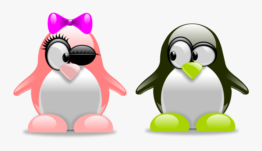 Tux In Love - Tux Penguins, HD Png Download