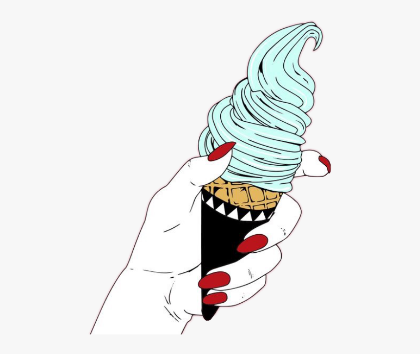 #tumblr #hands #helado - Kezes Hatterek, HD Png Download