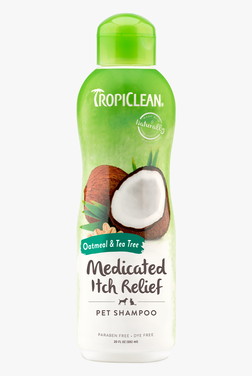 Tropiclean Oatmeal And Tea Tree Medicated Itch Relief - Tropical Dog Shampoo, HD Png Download