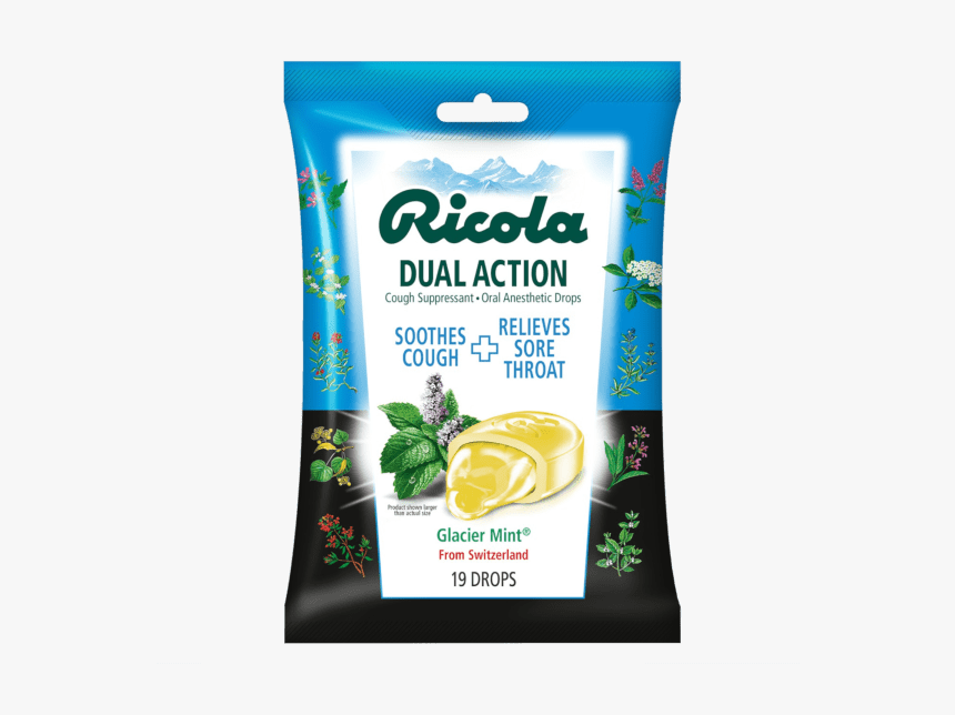 Ricola Dual Action Cough Drops, HD Png Download