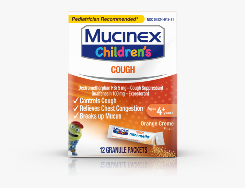 Children’s Mucinex® Chest Congestion Mini-melts™, Orange - Smoking Cessation, HD Png Download