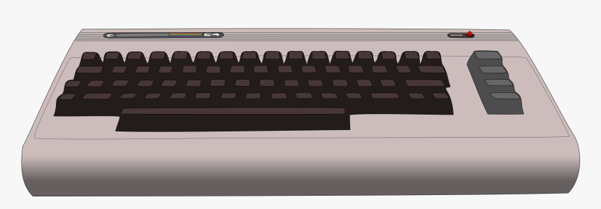 Commodore 64 Computer Clip Arts - Computer Keyboard, HD Png Download