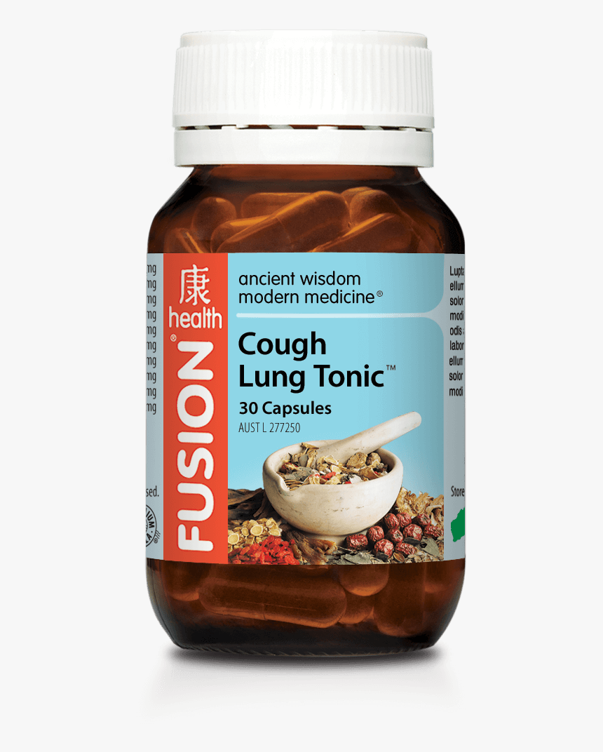 Ease Coughing With Cough Lung Tonic - Fusion Health Glucosamine Advanced Repair, HD Png Download