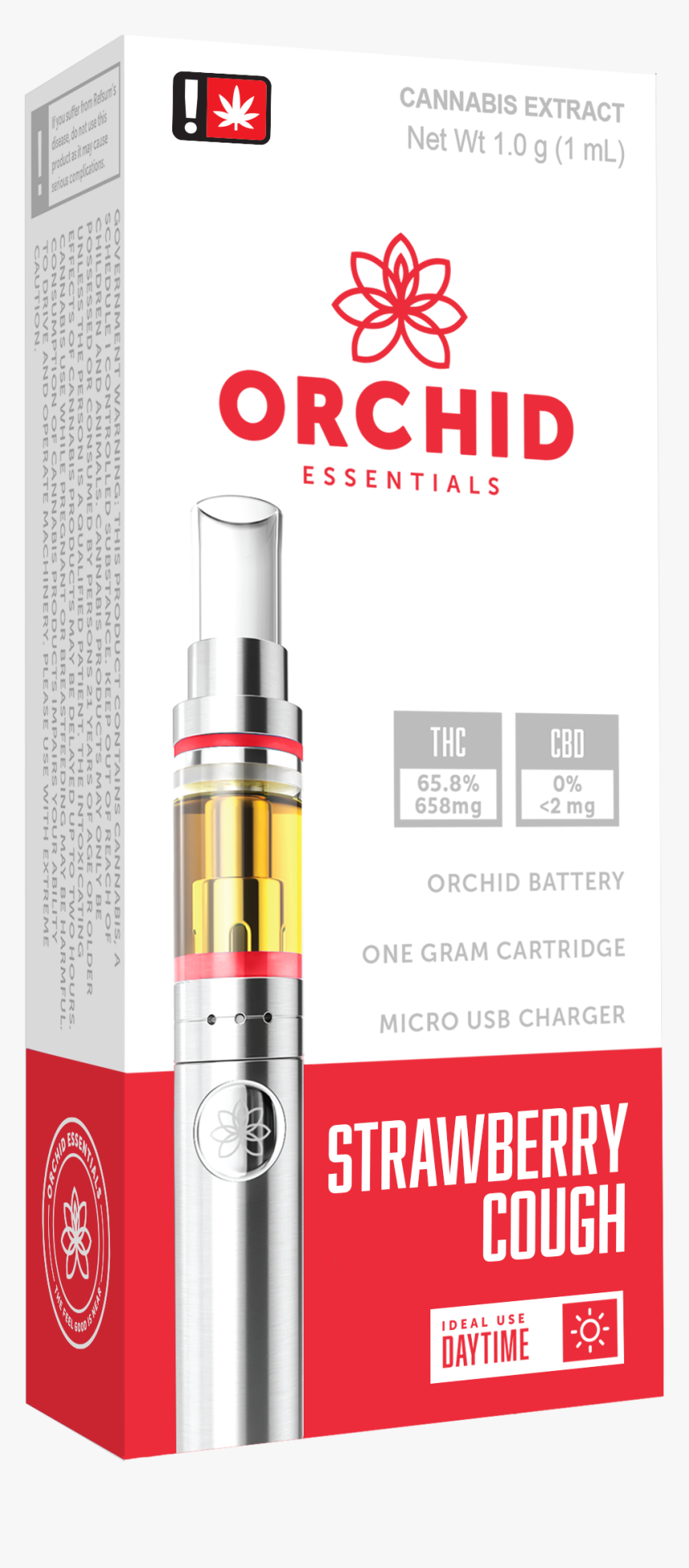 Orchid Essentials Concentrates Cartridges Strawberry, HD Png Download