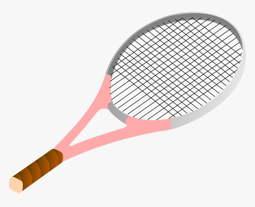 Tennis, Racket, Game, Ball, Play, Sport, Court - Tennis Racket Clipart, HD Png Download