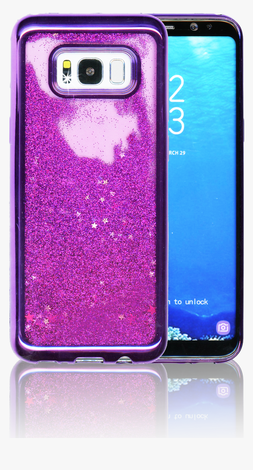Samsung Galaxy S8 Plus Mm Electroplated Water Glitter, HD Png Download