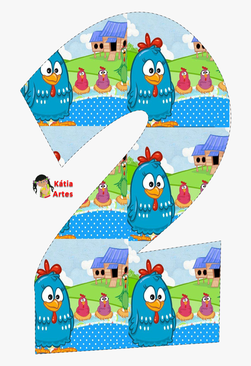 Thumb Image - Numero 2 Galinha Pintadinha, HD Png Download