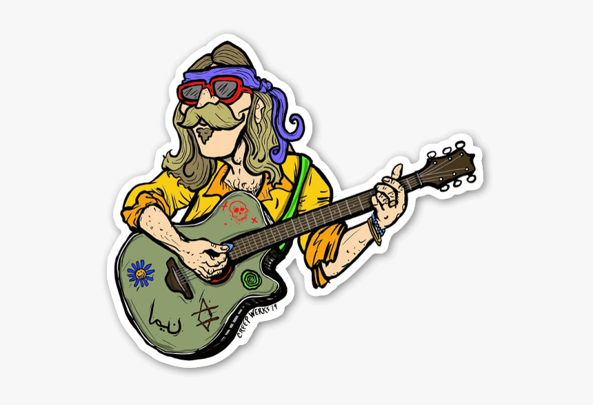 Old School Classic Rocker Sticker - Illustration, HD Png Download